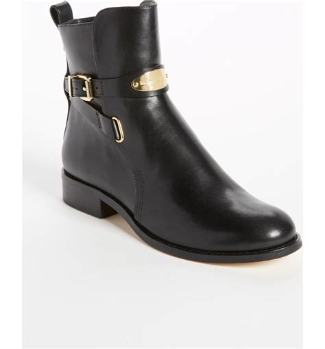 michael kors arley leather boot black|michael michael kors arley ankle boot black .